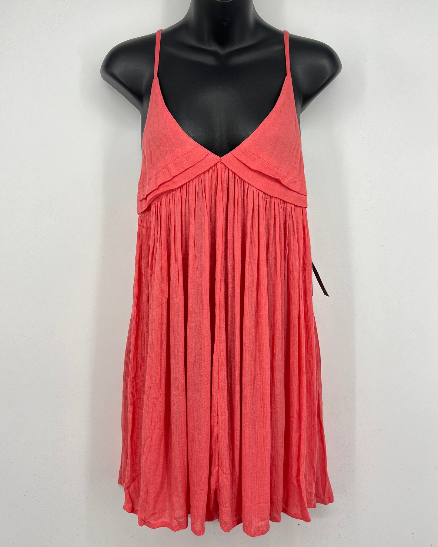 O'Neill Saltwater Solids Avery Coverup Dress Coral Size XS New