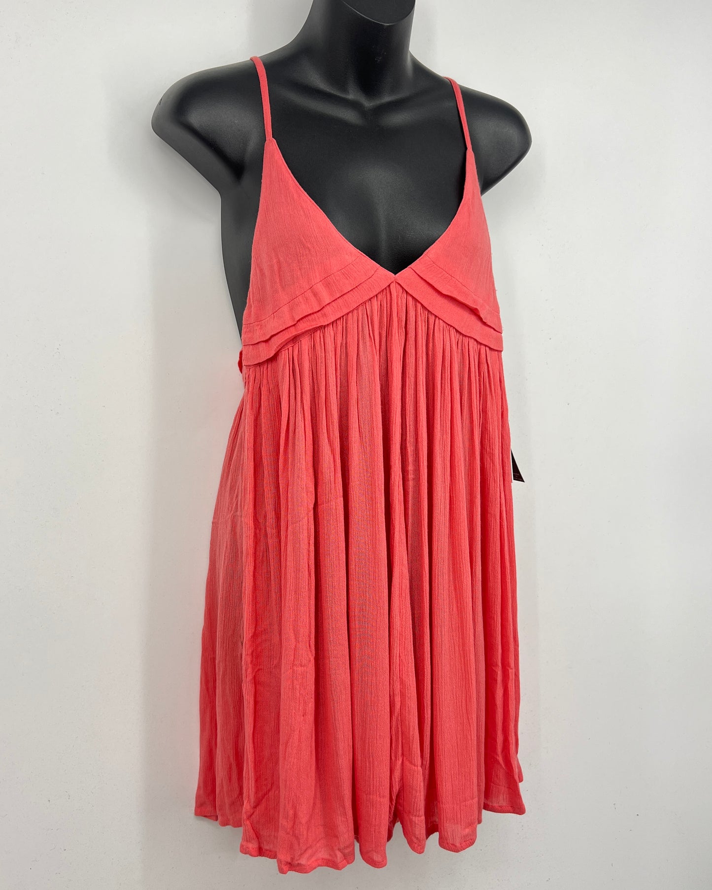 O'Neill Saltwater Solids Avery Coverup Dress Coral Size XS New