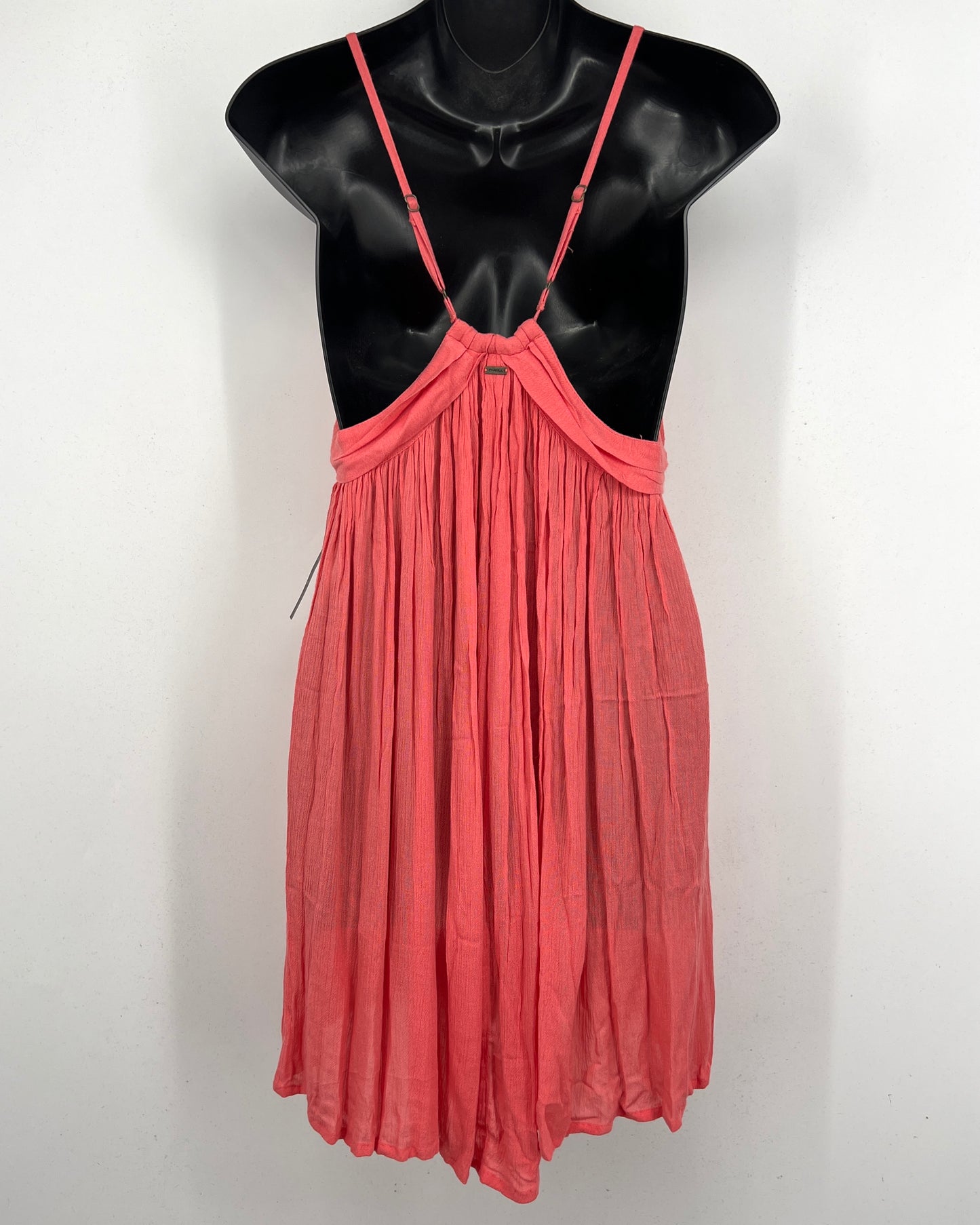 O'Neill Saltwater Solids Avery Coverup Dress Coral Size XS New