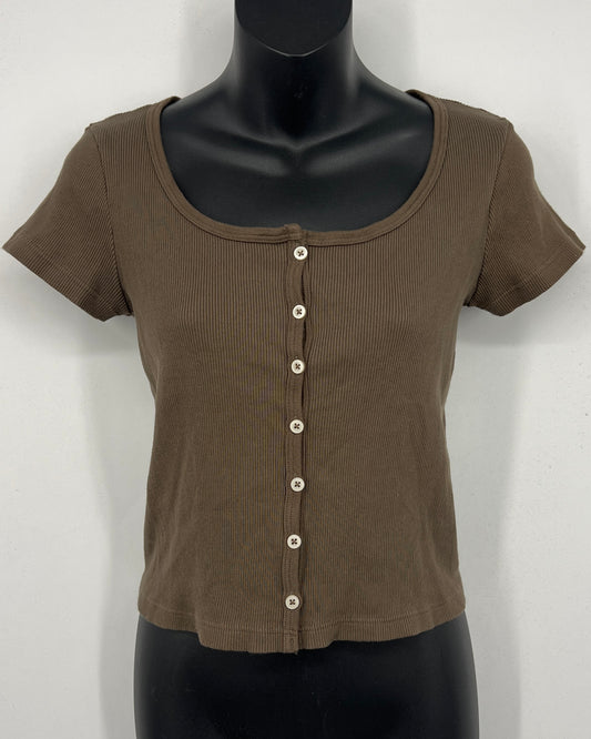 Brandy Melville Brown Zelly Top - OS